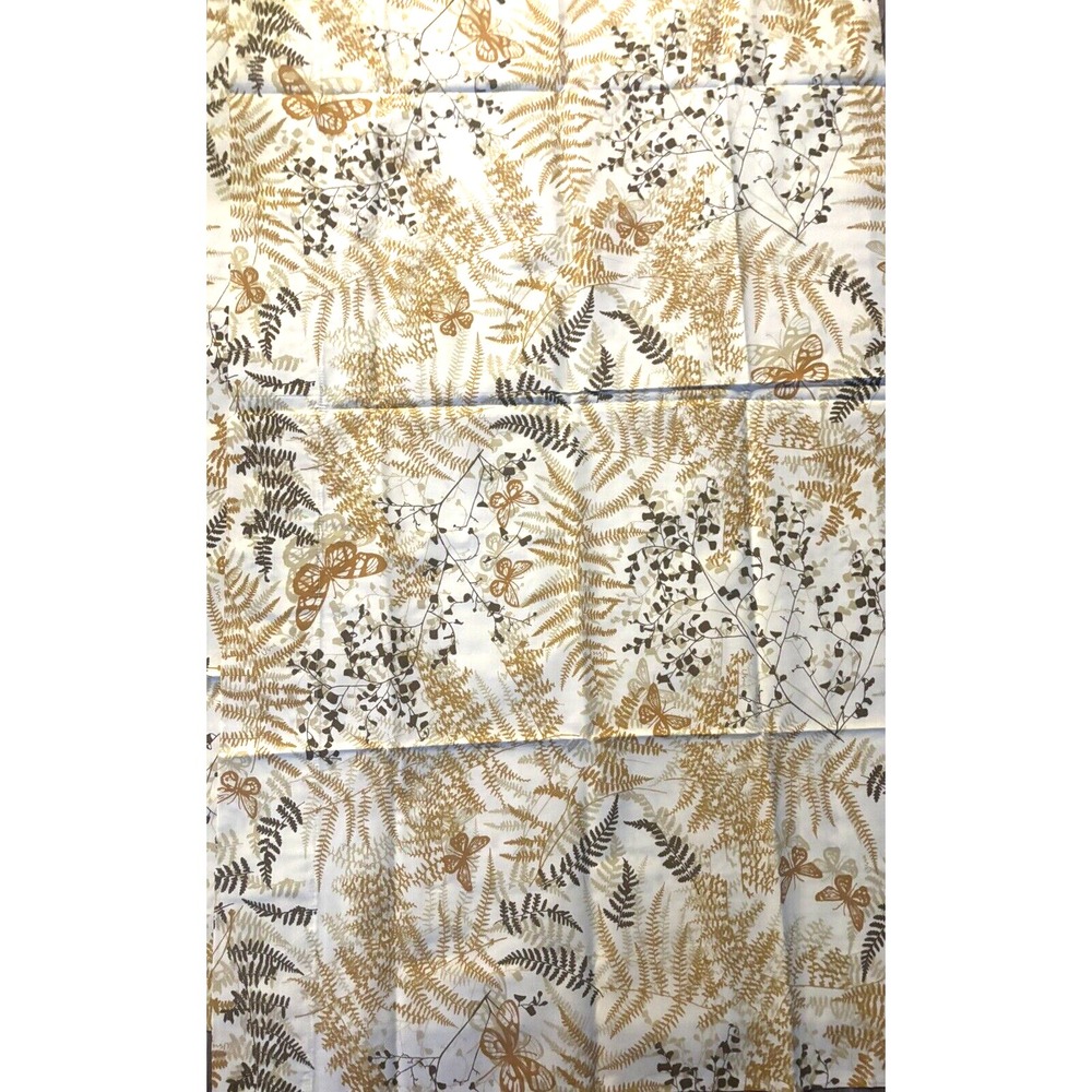 Vintage Brown Shadow Fern Cutter Sheet 108"x28.5" Fabric Burlington Vera Neumann